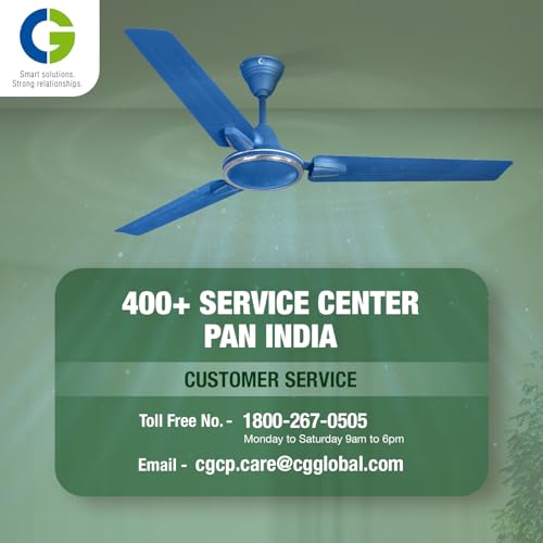 Image of CG TulipAir Neo Deco | 1200mm | High Speed FAN | Doube ball bearing | 3-Year Warranty | Blue