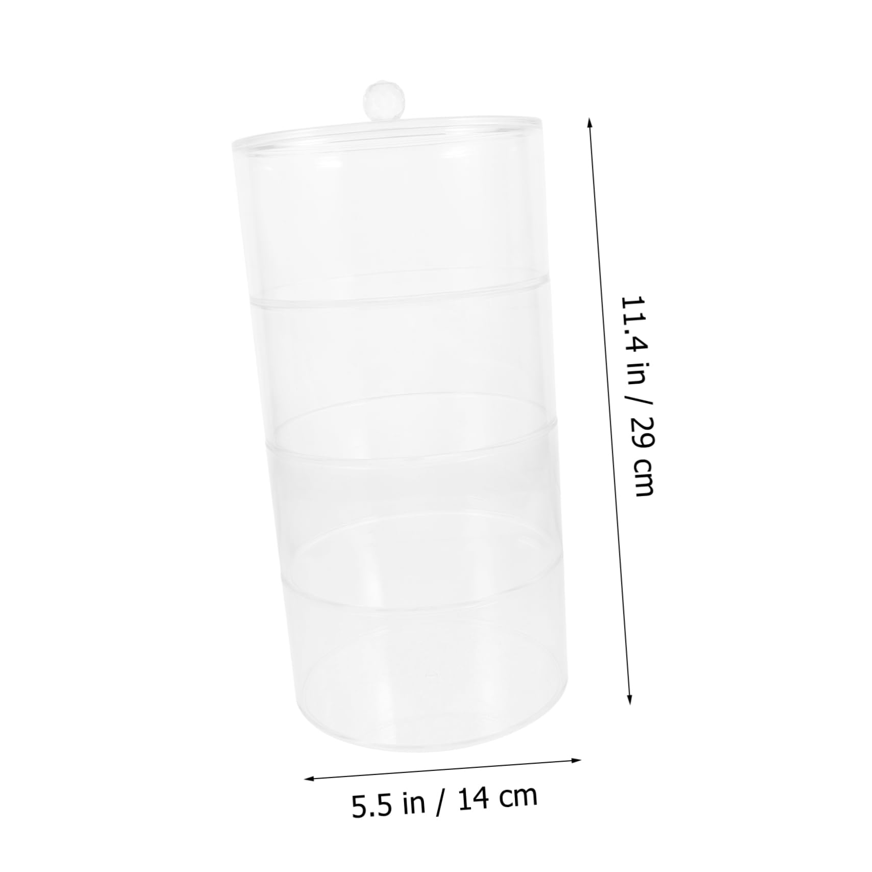 LIFKOME Boîte à Bijoux en Acrylique Transparent à Quatre Niveaux, Montre