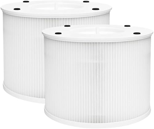 Nispira 12020 Filtro de repuesto para purificador de aire Clorox 11020 11021 2 en 1 True HEPA 2 paquetes
