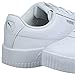 PUMA Women's Carina Sneaker, White White Silver, 10 M US