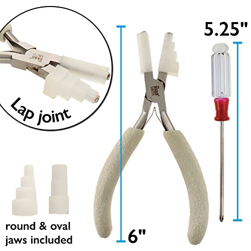 The Beadsmith Stepped Plier with Interchangeable Nylon Jaws, 3-in-1 Tool, 6.25 inches (159mm) - Image 4