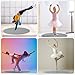 BALAPET Portable Marley Dance Floor, Non-slip Ballet Dance Floor, 3.5MM Thick Round Tap Dance Practice Mat for Home Stage Studios Kids Adults Practice Improve, Gray