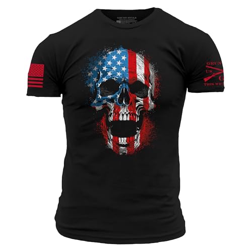Grunt Style Amarican Reaper Skull Men's T-Shirt