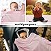 Pro Goleem Fleece Baby Blankets for Girls with 2 Inch Satin Trim, Super Soft Plush Receiving Blanket for Infant Toddler Newborn, Cozy 30x40 Inch Crib & Stroller Blanket (Pink)