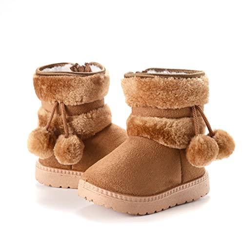 Girls/Boys Snow Boots Toddler Boots Kids Warm Winter Boots Fur Lined Non-Slip Boots (Toddler/Little Kid/Big Kid)3