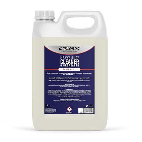 McKLords Commercial Heavy Duty Cleaner and Degreaser 2.5 Litre Clear