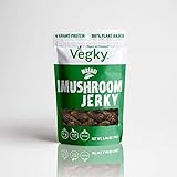 VEGKY Vegan Shiitake Mushroom Jerky WASABI 70 Grams 2.46 oz Non GMO Vegetarian Meatless Snack Plant...