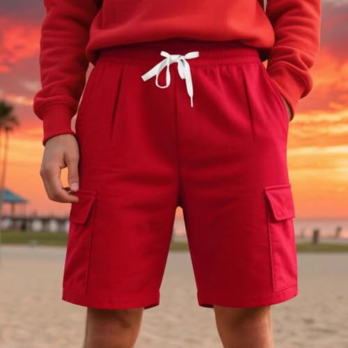 Image of Men's Hiking Shorts Tactical Quick Dry Work Cargo Shorts Summer Knee Length Pants Summer Fashion Casual Clothes