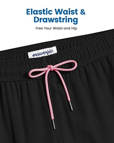 Image of maamgic 2 in 1 Mens Swim Trunks 7 Inch Swim Shorts Swim Suits Board Shorts