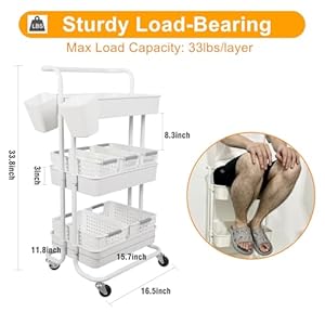 Large Baby Diaper Caddy Organizer Cart Movable, 3-Tier Sturdy Newborn Nursery Essentials Storage Cart with Storages Bins, Hanging Cups and Sticker, Large Capacity Mobile Utility Cart, Easy to Assemble Large Baby Diaper Caddy Organizer Cart Movable 3 Tier Sturdy Newborn Nursery Essentials Storage Cart with Storages Bins Hanging Cups and Sticker Large Capacity Mobile Utility Cart Easy to Assemble