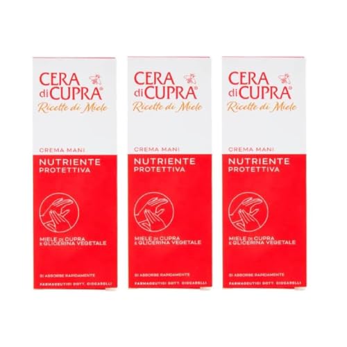 Pack 3 pezzi crema mani azione protettiva cera di cupra 75 ml ricetta di bellezza Fair