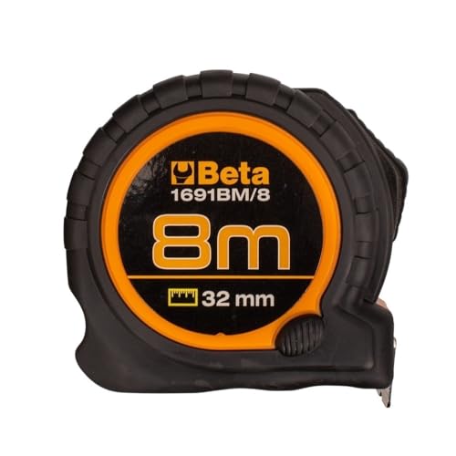 Beta 1691BM/8 - Flessometro con cassa bimateriale in ABS antiurto