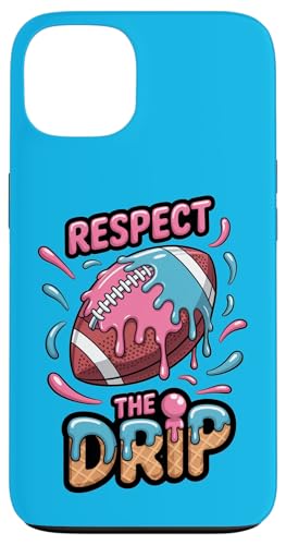 Respect The Drip Football Ice Cream RB QB WR TE Quarterback Case for iPhone 13