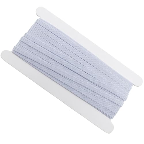 iwiio Elastic for Sewing 1/4 Inch 11 Yards White Elastic Sewing Elastic High Elastic Cord for Sewing DIY Projects Arts & Crafts Waistband and Pants Waist