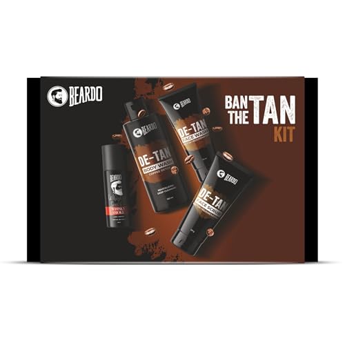 Beardo Ban the Tan Kit | Grooming kit for men | Detan Facewash | ...