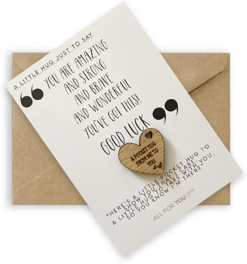 Good Luck in Exams Pocket Hug Token Gift, You've got this thinking of you gift, sending hugs