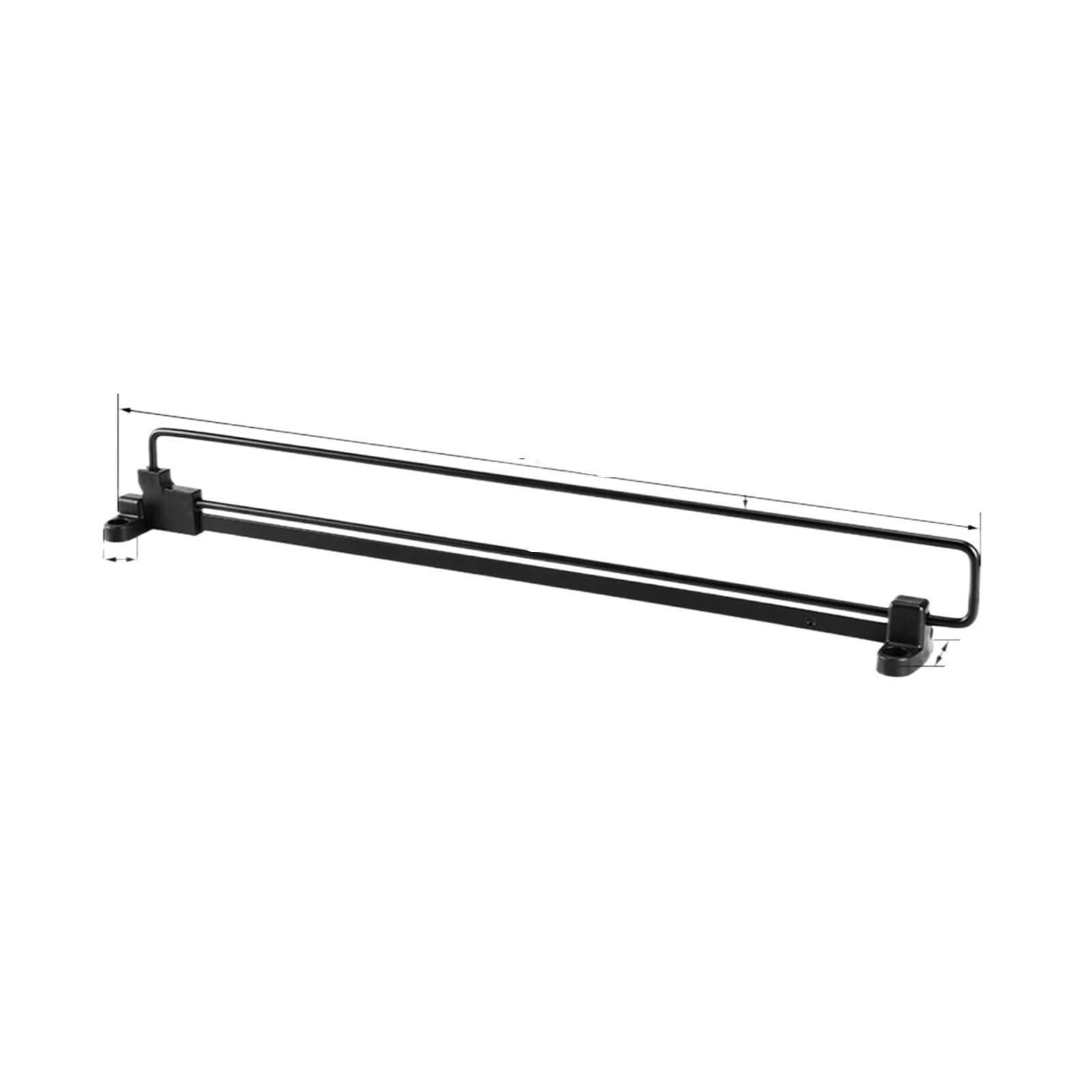 Pull Out Clothes Rail 2Pcs Adjustable Clothes Rails Wardrobe Pull Out Retractable Cabinet Hanger Closet Rod Rail Organizer Rack Rods(500mm)