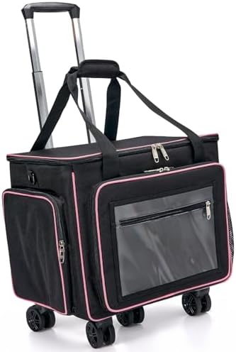2025 Rolling Teacher Tote Bag with 15.6" Laptop Compartment