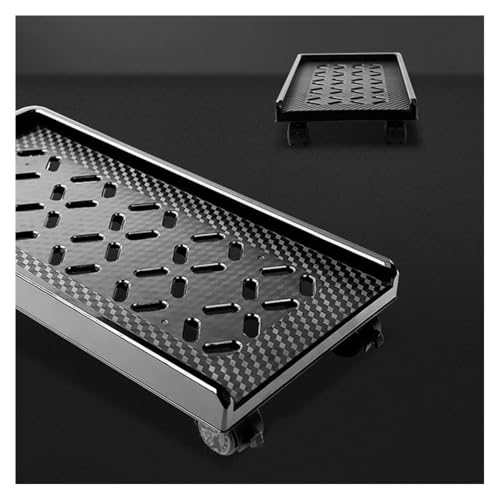 Soporte para Torre de Computadora de Escritorio - Soporte móvil para CPU con Ruedas Negro miniatura 6