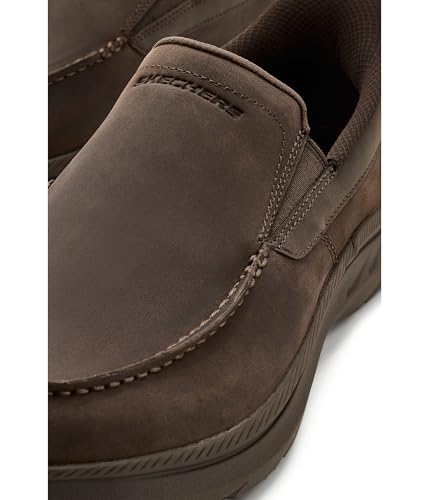 Image of Skechers Men's USA Pollard - Osgood Dual Gore Leather Moc Toe Slip-Ins Loafer