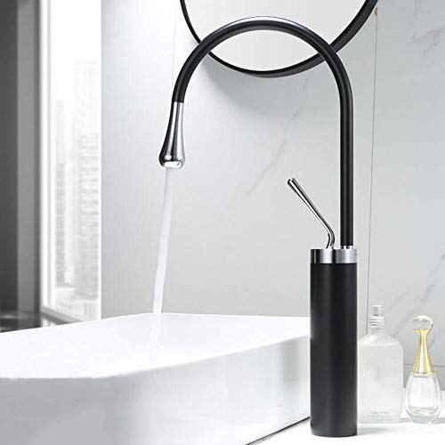 Robinet de lavabo de salle de bains surélevé pour éviter les éclaboussures