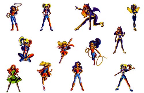 Dc Super Hero Girls - 75 Assorted Temporary Tattoos #TOP6