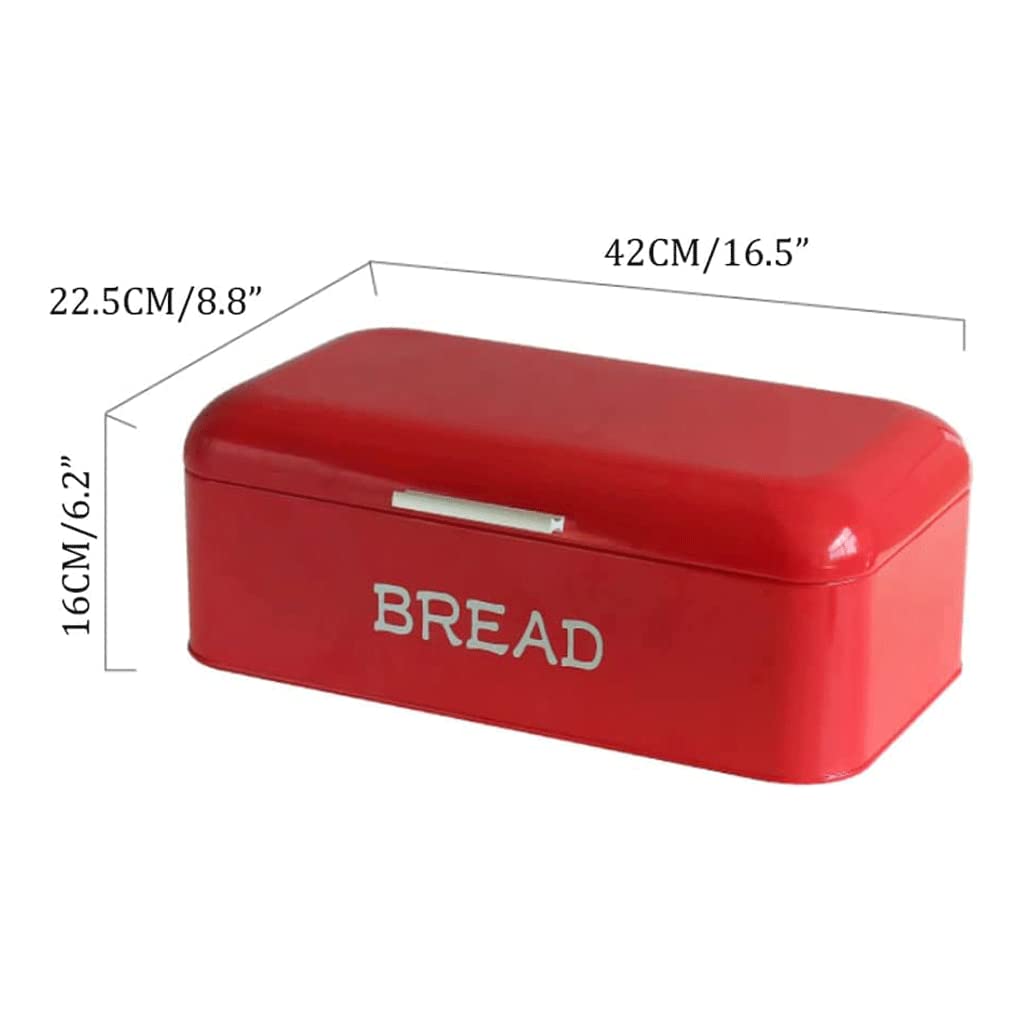 LIOONS Contenitore per Il Pane in Metallo, Contenitore per la conservazione degli Alimenti da Cucina Portapane Adatto per la conservazione del Pane di Grande capacità da appoggio in Cucina