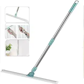 RODO SILICONE MAGICO VASSOURA 2 EM 1 MOP ALUMINIO LIMPA PISO
