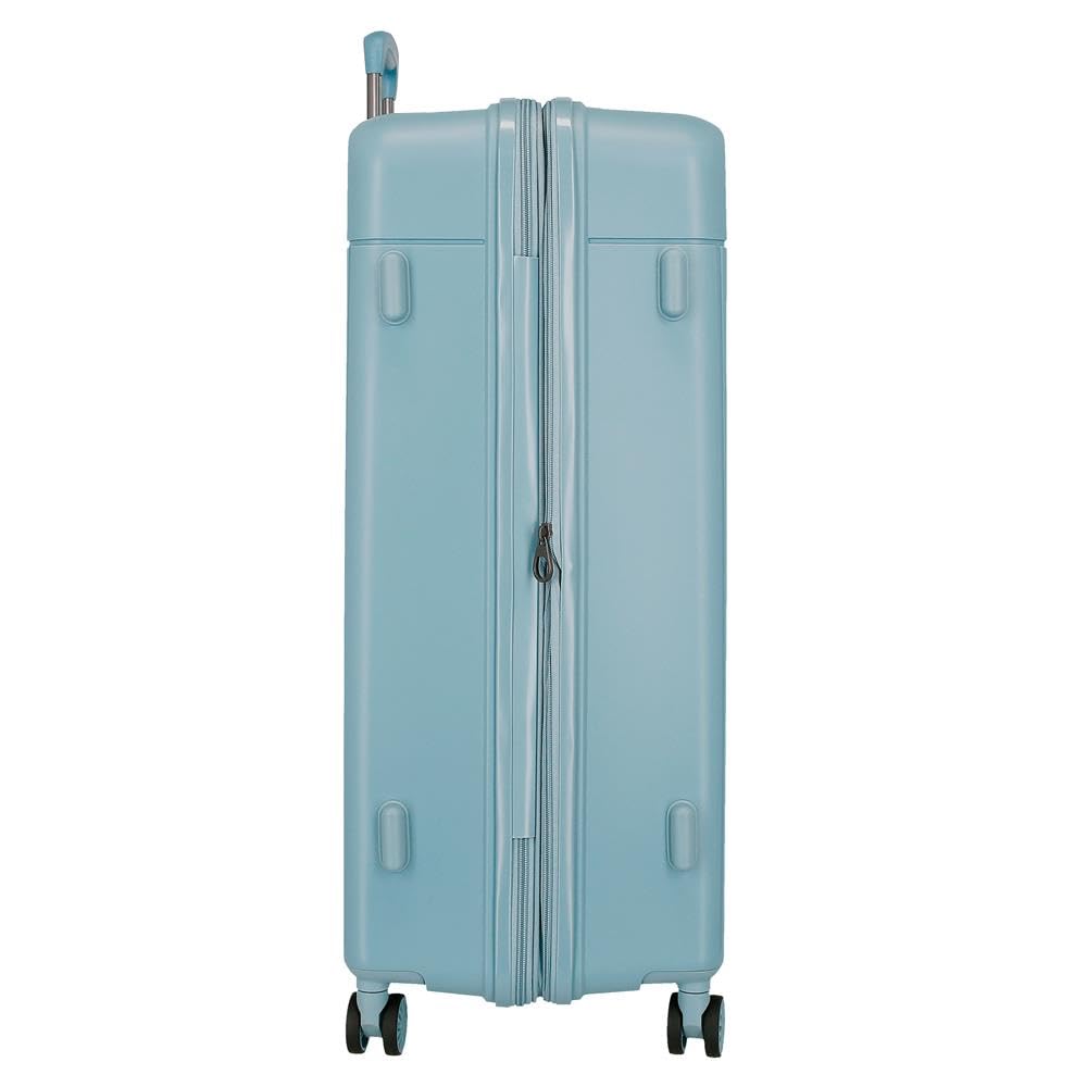 Movom Duża walizka niebieska 53 x 78 x 31 cm sztywna 4,58 kg zamknięcie TSA Polipropylen 4,58 kg 108LExtensible, Niebieski, Talla única, Duża walizka