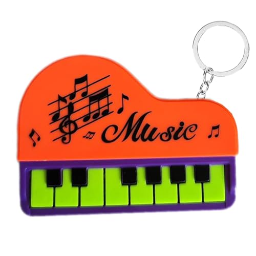 Llavero portátil de instrumento de teclado | Llavero de adorno de piano de juguete para casa de muñecas | Llavero de instrumento musical juguetón llavero de piano en miniatura para niños y adultos
