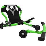 EzyRoller Classic X Go Kart Drift Trike per bambini da 4 a 14 anni, triciclo Gokart fino a 70 kg, veicoli per bambini per esterni, 1 posto, capacità di carico fino a 70 kg (verde)