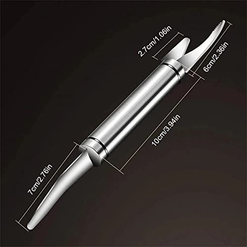 (2Pcs) New 5 In 1 Multifunctional Shrimp Line Fish Maw Knife With Cleaning Cloth, 304 Stainless Steel Shrimp Peeler, Kitchen Fish And Shrimp,Multipurpose Shrimp Peeler For Home Kitchen #TOP4