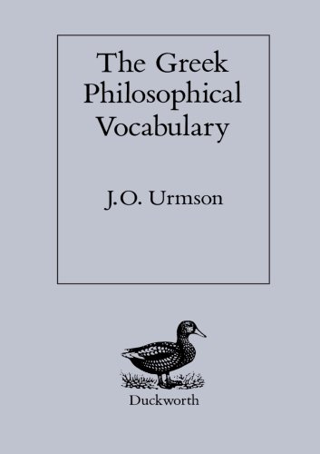 The Greek Philosophical Vocabulary