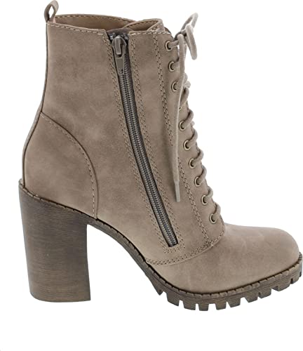Image of Soda Women's Malia Faux Lace Up Chunky Lug Sole Combat Boot