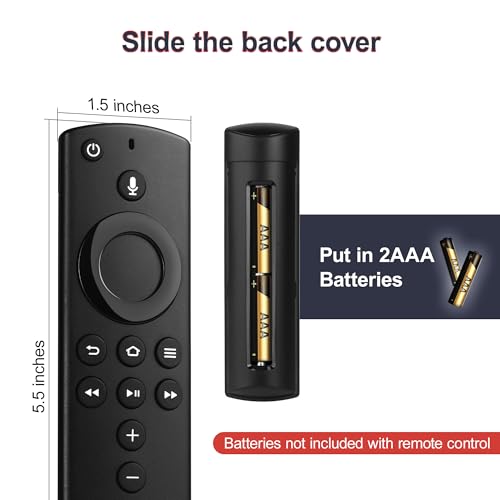 Image of Voice FireStick Remote Control Fit for FireSeries Smart TVs Cube (1st & 2nd Gen), TV Stick 4K /Lite /Stick (2nd Gen), and Smart TV (3rd Gen), N0t for Insignia-Toshiba-Pioneer Smart TV