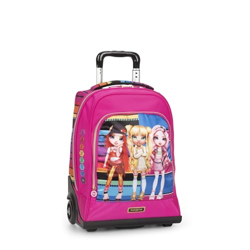 Sac à dos trolley enfant multicolore pour aller à l'école sans effort