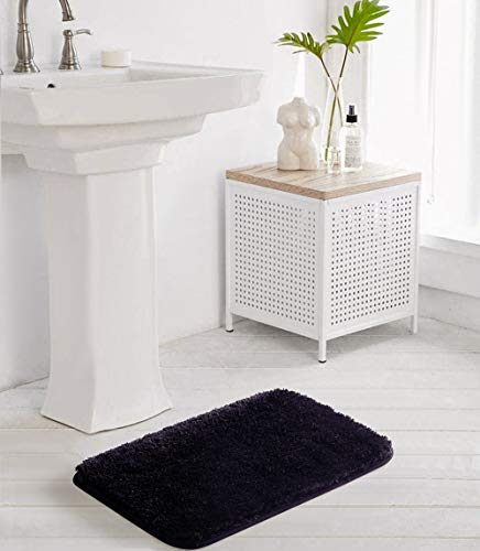 Suchtale Bathroom Rug Non Slip Bath Mat For Bathroom (16 X 24, Dark Purple) Water Absorbent Soft Microfiber Shaggy Bathroom Mat Machine Washable Bath Rug For Bathroom Thick Plush Rugs For Shower #TOP1