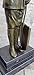 Vintage Russian Officer Soldier Uniform Hand Made Art Bronze Figurine Sculpture by Think Bronze Decorative Gift Deco