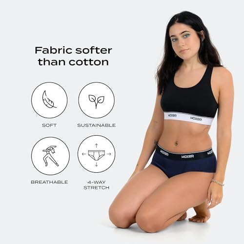 Image of Woxer Women's Classic Seamless Boyshort Panties, Soft Modal Fabric with No Roll Inseam, Chafe-Free, Breathable Design