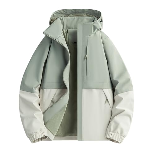 Veste de pluie imperméable respirante hardshell vêtements de randonnée pour femme, coupe-vent, veste trois pièces pour l'extérieur manteau femme grande...