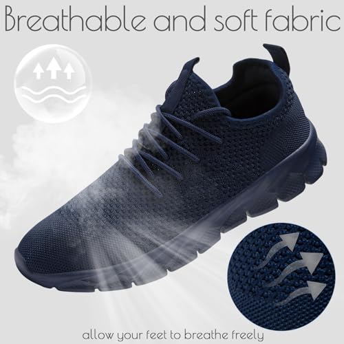 Image of Oltyutc Mens Trainers Running Walking Mesh Slip On Shoes Lightweight Comfortable Badminton Gym Tennis Sneakers Athletic