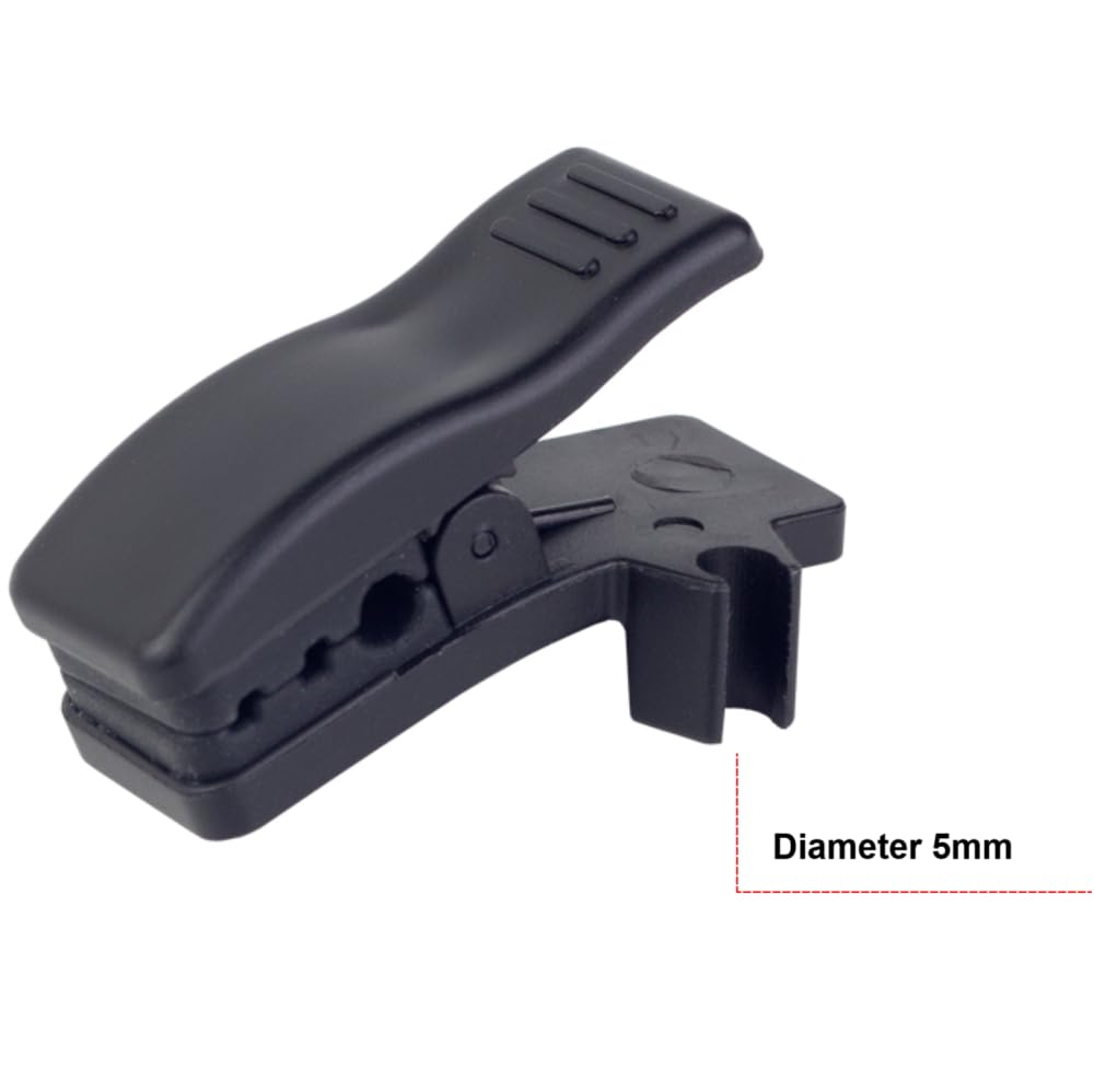 Generic Abrazadera para saxofón Behringer CB100, micrófono de instrumento de cuello de cisne condensador, clip de saxo duradero, accesorios de cabeza de saxo, abrazadera de plástico con diámetro de 5