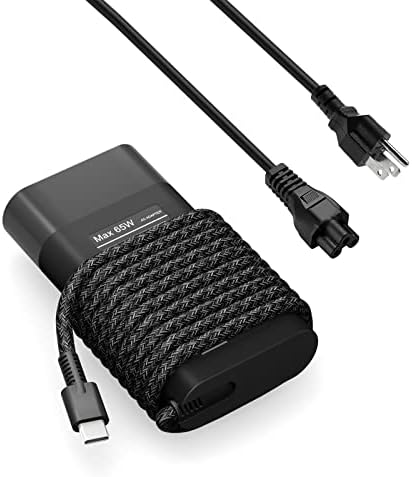 New Slim 65W HP Laptop Charger USB C Chromebook Charger for HP Spectre X360 14 2 in 1,Elitebook x360, Pavilion Envy Elite x2 Fast Charging Type C Travel Laptop Power Adapter