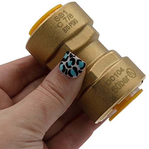 Image of Supplying Demand SB1 7 /8 Inch Quick Connect HVAC Brass Coupler Fitting