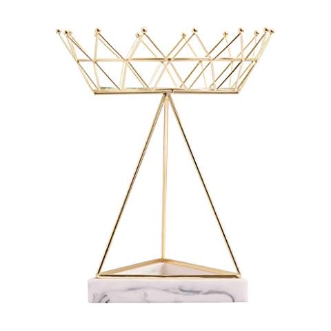 ShiLiLiShop Jewelry Boxes Organizers Towers Hangers Jewellery Stand Jewellery Holde Jewellery Tree Simple Geometric Triangle Tray Sun Flower Jewelry Frame Ring Necklace Earring Storage Rack Cover