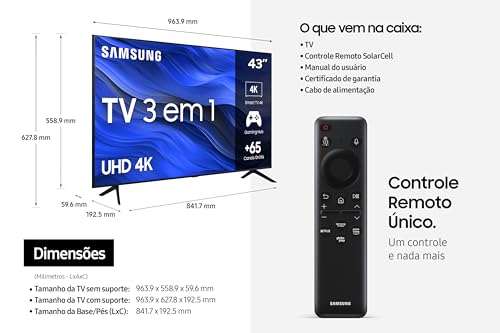 Samsung Smart TV Crystal 43