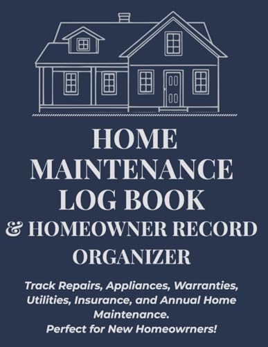 Home Maintenance Log Book &...