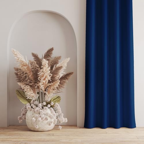 Image of LaVichitra 2 Pieces Premium Blackout Curtains - Thermal Insulated, 3 Layered, 100% Opaque Window Curtain - 5 ft, Navy Blue