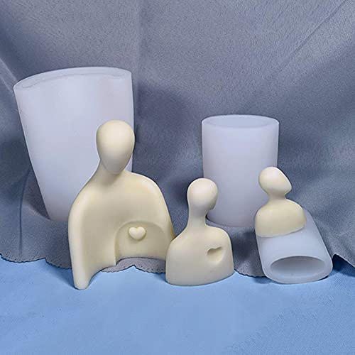 Körperkerzendekorationsform, 3D-Silikon-Kerzenkunstformen, Paare, warme Familienstile, Duftkerzenform-Set, Umarmung… – Bild 5