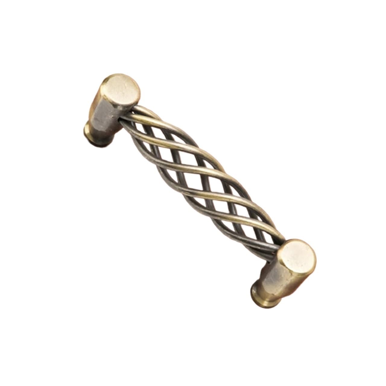 Yonmledo Type5 Bronze 96Mm Brass Vintage Drawer Handles 2Pcs Antique Bronze Cabinet Handles Hollow Out Birdcage Handles Drawer Knobs Wardrobe Door Pullers Furniture Handle With Screws(Type5 Bronze 96Mm)